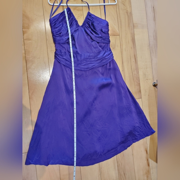Jacob purple satin dress - Picture 3 of 6